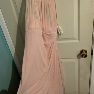 Petal pink bridesmaids dress